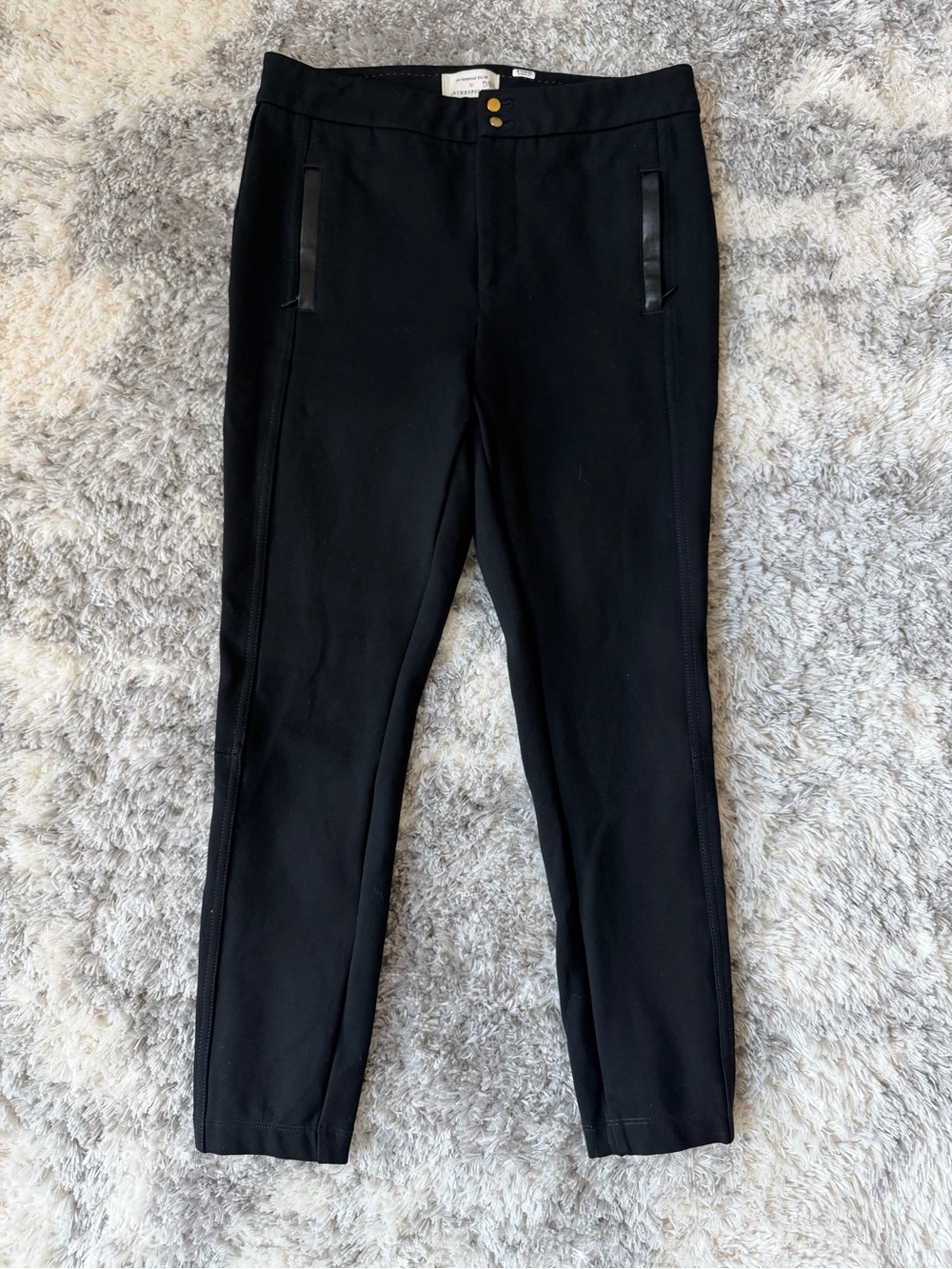 Anthropologie Black Slim Crop Women’s Pants
